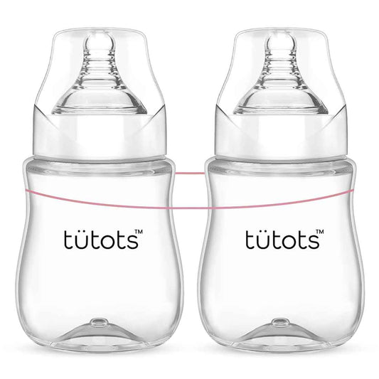 tütots Baby Feeding Bottle Pack of 2 – 250ml, Anti-Colic, BPA-Free, Natural Latch Spiral Teat