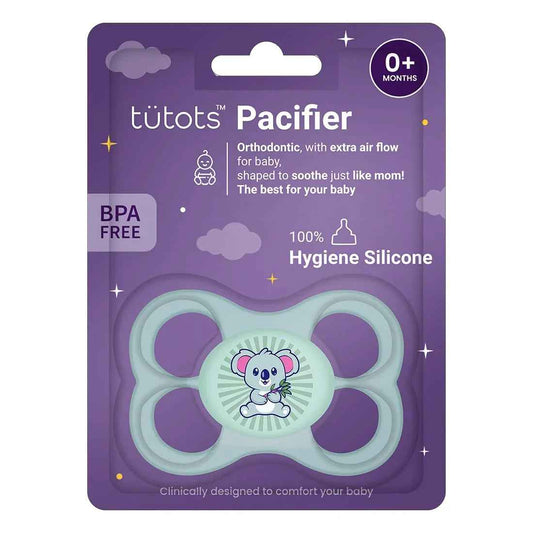 tütots Baby Rainbow Pacifier – Ultra-Light Soft Silicone, Orthodontic Design, BPA-Free (0+ Months)