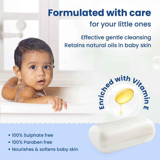 tütots Baby Soap Pack of 3 – Shea Butter & Oats, Sulphate-Free, Gentle & Hypoallergenic