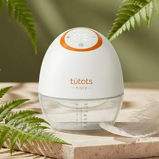 tutots Halo Wearable Electric Breast Pump – Hands-Free Breastfeeding Pump