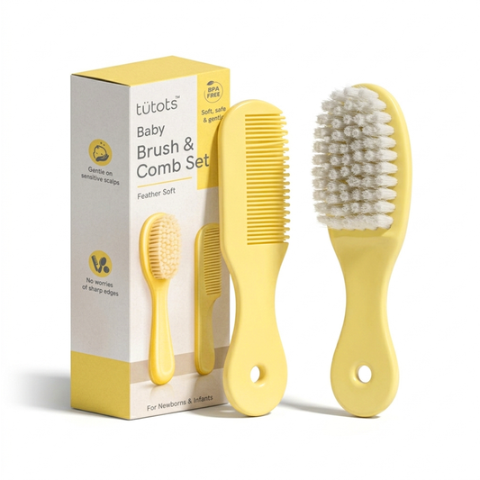 tutots Baby Hair Brush & Comb Set, Grooming Set