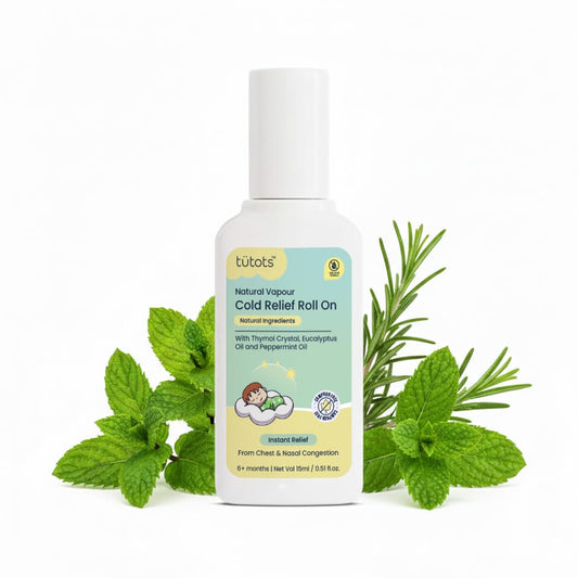 tutots Natural Vapour Cold Relief Roll-On Relieves Chest Congestion