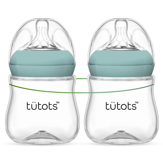 tutots Baby Feeding Bottle, Anti-Colic, BPA-Free - 150 ml Green Pack of 2