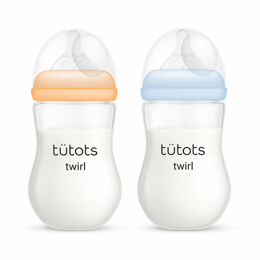 tutots Twirl Wide Neck BPA Free Feeding Bottle Combo 250 ml (Pack of 2)