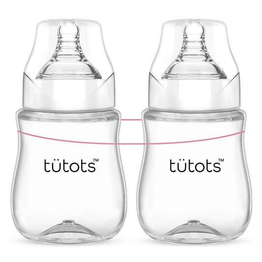 tuetots Feeding Baby Bottle with Spiral Teat | Natural Latch | Anti-Colic Design for Newborns and Infants | BPA Free | 250 ml