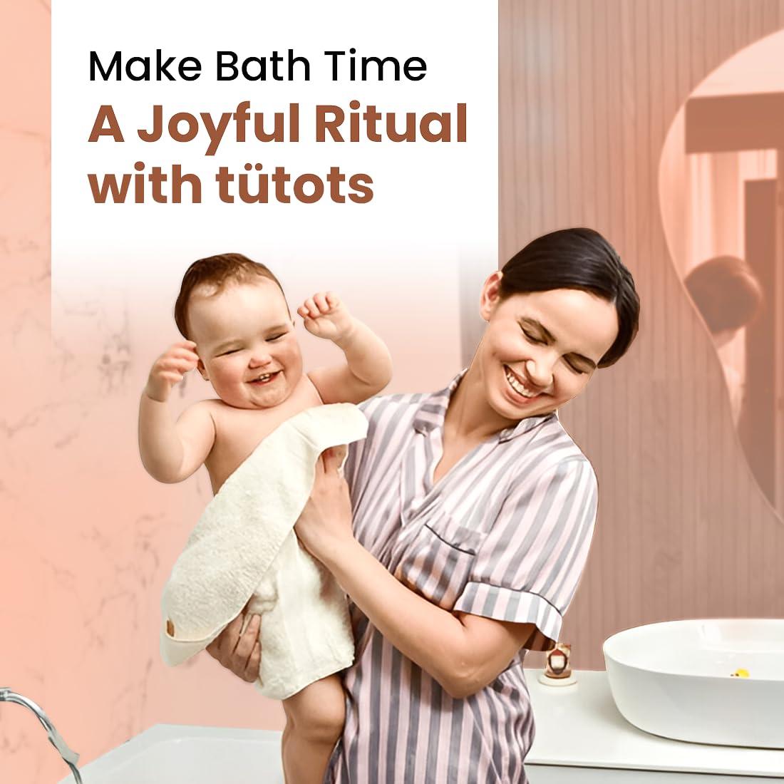tütots Baby Body Wash and Shampoo 200ml - Head to Toe Baby Wash for Bath with Aloe Vera, Vitamin E, Basil Oil - Mildly Scented