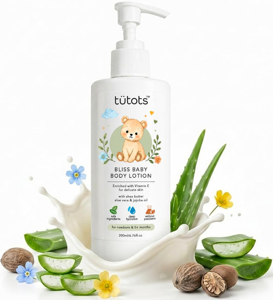 tutots Baby Body Lotion – Shea Butter, Aloe Vera & Coconut Oil