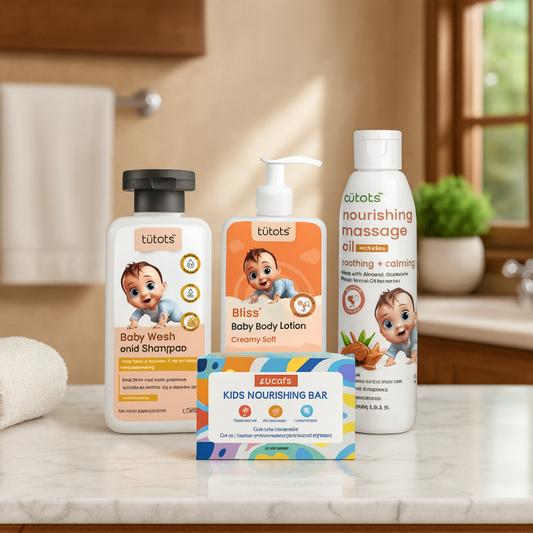 tutots baby bath care combo 4 in 1