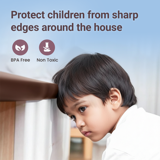 tutots Baby Proofing Edge & Corner Guard Pack for Thin Edge Table