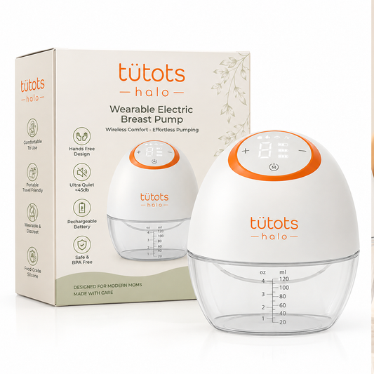 tutots halo electrical wearable breast pump