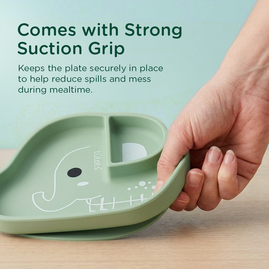 tutots Eating Combo - Bib, Plate , Spoon and Fork