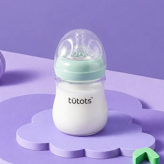 tutots Baby Feeding Bottle, BPA-Free - 150 ml - Polypropylene