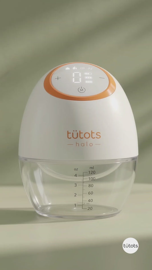 tutots Halo Wearable Electric Breast Pump – Hands-Free Breastfeeding Pump