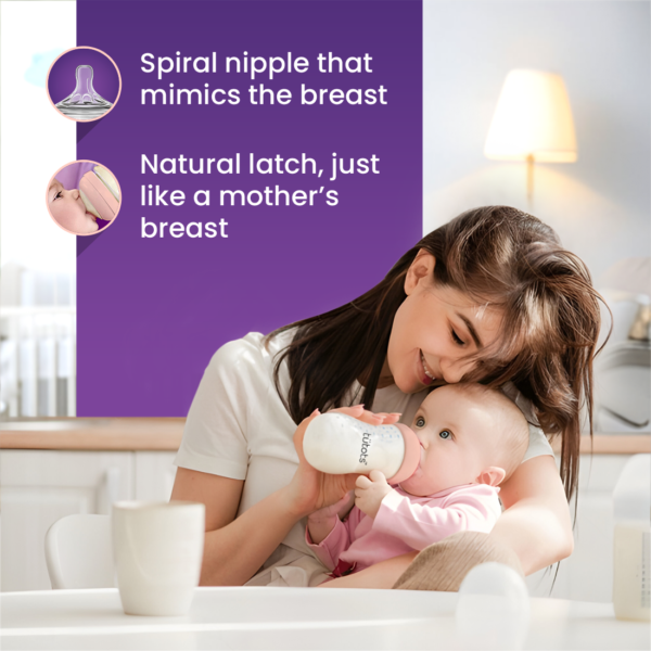 Comfort Feeding Bottle - Peach 250 ml - Image 6