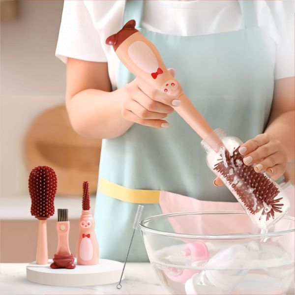 long handle silicone bottle brush india